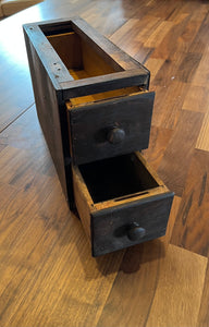 Set of 2 Drawers in small Cabinet Enclosure