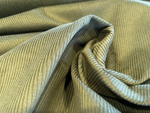 Load image into Gallery viewer, Moss Green Wide Wale Corduroy 98% Cotton 2% Spandex.    1/4 Metre Price
