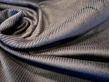 Load image into Gallery viewer, Twilight Blue/Grey Wide Wale Corduroy 98% Cotton 2% Spandex.    1/4 Metre Price