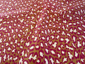 Designer Passion Pink Spotted Cat 100% Cotton 15,000 DR 75% off!! 1/4 Metre Price