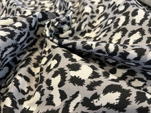 Load image into Gallery viewer, Designer Black Spotted Cat 100% Cotton 15,000 DR 75% off!! 1/4 Metre Price