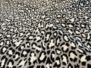Designer Black Spotted Cat 100% Cotton 15,000 DR 75% off!! 1/4 Metre Price