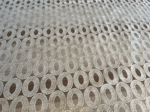 Chenille Eggshell Ovals 58% Poly 36% Acrylic 6% Viscose 70% off!!  1/4 Metre Price