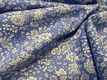 Load image into Gallery viewer, Liberty Emily Belle Marine Blue 100% Cotton.   1/4 Metre Price