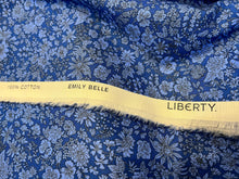 Load image into Gallery viewer, Liberty Emily Belle Ultramarine 100% Cotton.   1/4 Metre Price