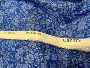 Liberty Emily Belle Ultramarine 100% Cotton.   1/4 Metre Price