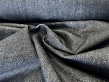 Load image into Gallery viewer, Dark Black Mix 98% Cotton 2% Elastane Italian Denim.   1/4 Metre Price