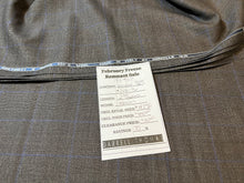 Load image into Gallery viewer, FF#52 Grey &amp; Blue Check 100% Wool Remnant Super 130&#39;s  75% off!!