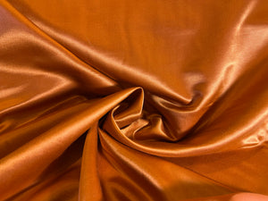 Rust Orange Radiance 55% Cotton 45% Silk.  1/4 Metre Price