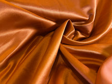 Load image into Gallery viewer, Rust Orange Radiance 55% Cotton 45% Silk.  1/4 Metre Price