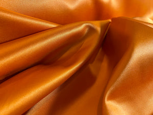 Tangerine Orange Radiance 55% Cotton 45% Silk.  1/4 Metre Price