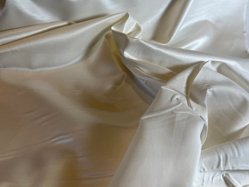 Ivory White Radiance 55% Cotton 45% Silk.  1/4 Metre Price