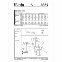 Load image into Gallery viewer, Burda #6874 Sewing Pattern Size 34 - 50