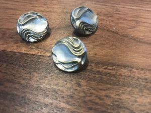 Antique Silver Wave Button      Price per Button