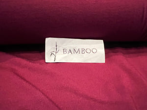 Bordeaux 95% Bamboo 5% Spandex Knit. 1/4 Metre Price