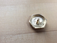 Load image into Gallery viewer, Designer Gold Medusa Hexagon Button.    Price per Button
