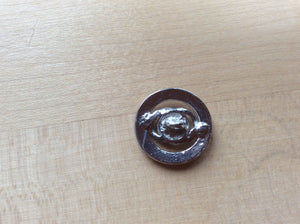 Silver Metal with Rhinestone Button.     Price per Button