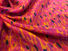 Load image into Gallery viewer, Magenta &amp; Clementine 30% Silk 70% Cotton.   1/4 Metre Price