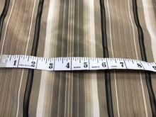 Load image into Gallery viewer, Striped Brown &amp; Gold 100% Silk Taffeta     1/4 Meter Price