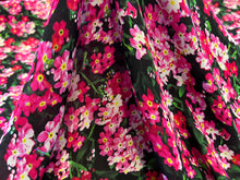 Load image into Gallery viewer, Neon Floral Garden 100% Silk Georgette.   1/4 Metre Price