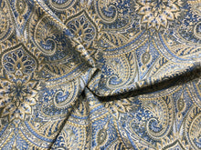 Load image into Gallery viewer, Waverly &quot;Swept Away&quot;  Blue &amp; Green Paisley 90% Cotton 10% Linen.   1/4 Metre Price