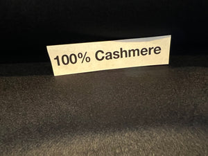Designer Black 100% Cashmere.   1/4 Metre Price