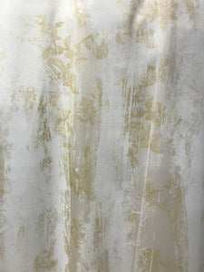 #573 Tulle Floral Print on 100% Silk Lightweight Gazar Remnant. 2x available