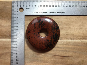 Brown Rust Rondelle 2 1/8" x 1/4" & 1/2" Hole   Button Price