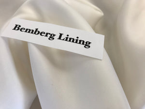 Eggshell White Bemberg Lining  -      1/4 Meter Price