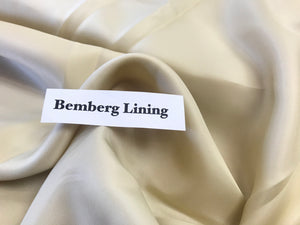 Grey Yellow Bemberg Lining        -       1/4 Meter Price