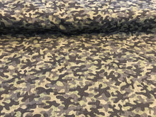 Load image into Gallery viewer, Dark Green Camouflage 100% Cotton      1/4 Meter Price