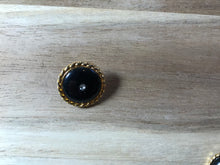 Load image into Gallery viewer, Black and Gold with Rhinestone    Price per Button