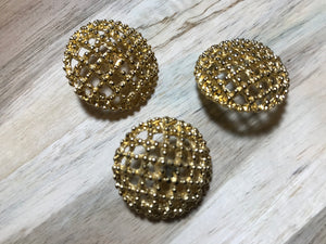 Gold Woven Button.   Price per Button