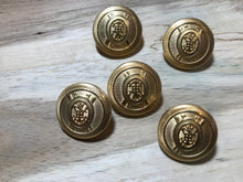 Load image into Gallery viewer, Gold Crest Suiting Buttons.    Price per Button
