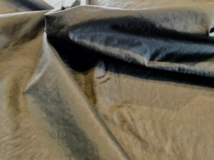Khaki 100% Nylon Water Repellent Raincoating.     1/4 Metre Price