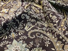 Load image into Gallery viewer, Heathrow Green Byzance 100% Cotton Home Dec.    1/4 Metre Price