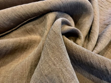 Load image into Gallery viewer, Crinkle Latte 100% Linen.   1/4 Metre Price