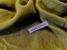 Load image into Gallery viewer, Kiwi Green 100% Linen.    1/4 Metre Price