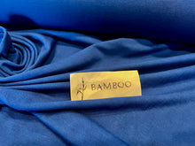 Load image into Gallery viewer, Deep Royal Blue 95% Bamboo 5% Spandex Knit. 1/4 Metre Price