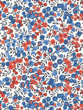 Load image into Gallery viewer, Blue &amp; Red Liberty Wilshire 100% Cotton Tana Lawn    1/4 Meter Price