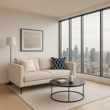 Load image into Gallery viewer, Designer Blue &amp; White Ribbon Oblong Pillows    Price per Pillow Cover