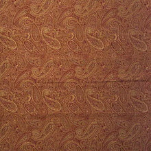 Load image into Gallery viewer, Red &amp; Gold Regal Paisley 67% Rayon 33% Polyester      Price per 1/4 Metre