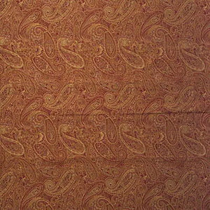 Red & Gold Regal Paisley 67% Rayon 33% Polyester      Price per 1/4 Metre