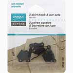 Skirt/Pant Hook & Bar Sets Black - 3 sets