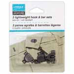 Lightweight Skirt/Pant Hook & Bar Sets Black - 3 sets