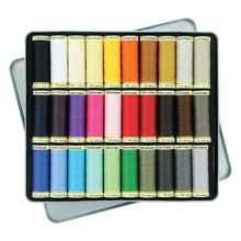 Load image into Gallery viewer, Gutermann Nostalgia Box with 30 piece 100m Polyester Thread