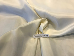 #1049 Pale Cream Bemberg Lining remnant