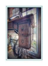 Load image into Gallery viewer, Handmade Antique Sewing Machine Drawers Card          Price per Card