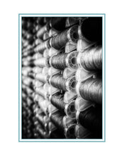 Load image into Gallery viewer, Handmade Black &amp; White Thread Card          Price per Card
