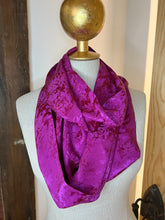 Load image into Gallery viewer, Fabulous Fuchsia 100% Silk Charmeuse Scarf